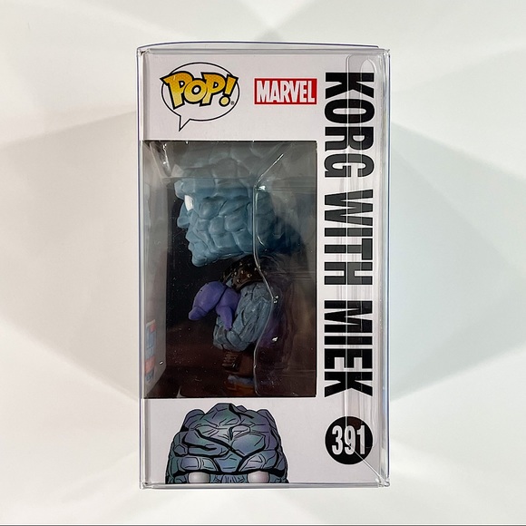Marvel Thor Ragnarok Korg with Miek #391 Funko Pop! 2018 Limited Exclusive - Picture 3 of 7